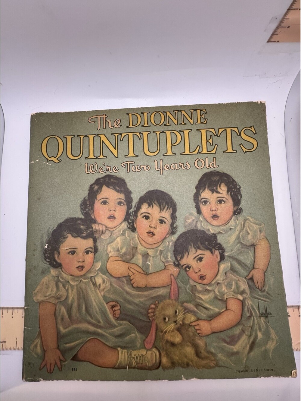 The Dionne Quintuplets book We're Two Years Old by Willis Thornton 1936 &